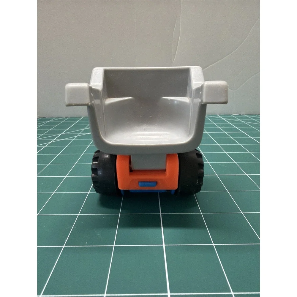Fisher-Price Little People Red Blue Grey Plastic Dump‎ Truck Toy 2002 Mattel